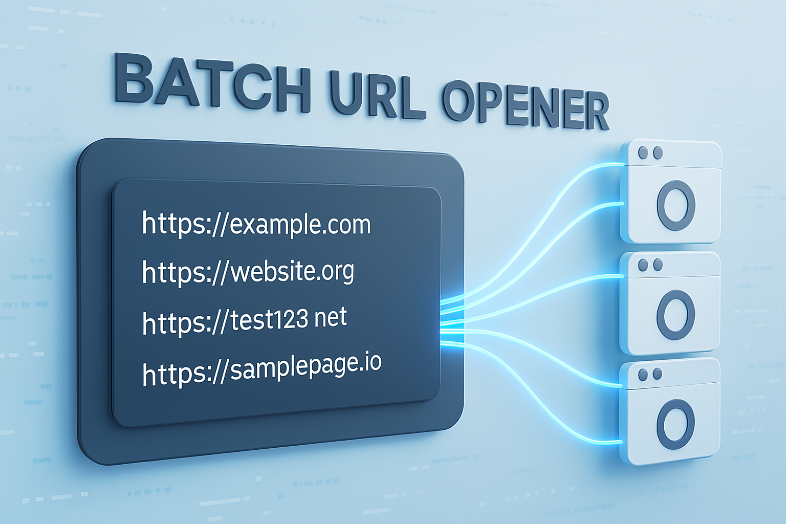 A user opening multiple website links at once with the OneToolStop batch URL opener.