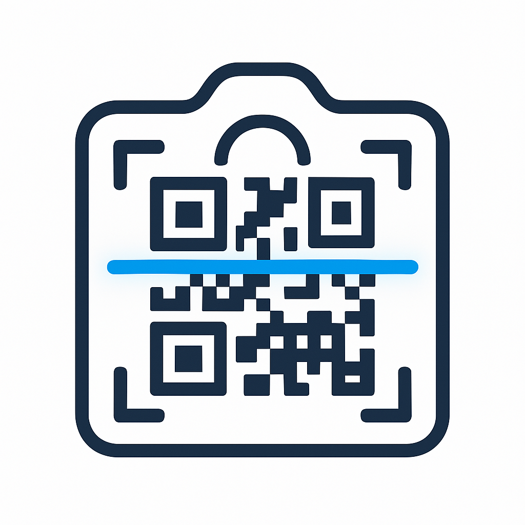 Icon for online QR and barcode scanner tool