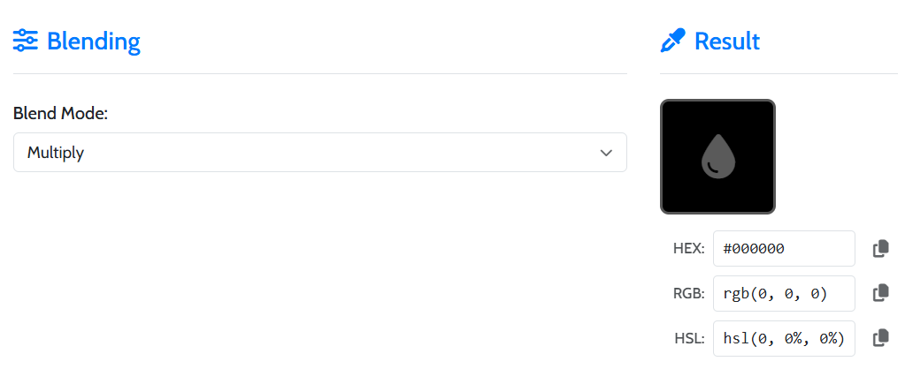 Step 2: Choosing an advanced blend mode.